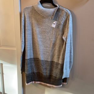 NWT green long sweater, size large